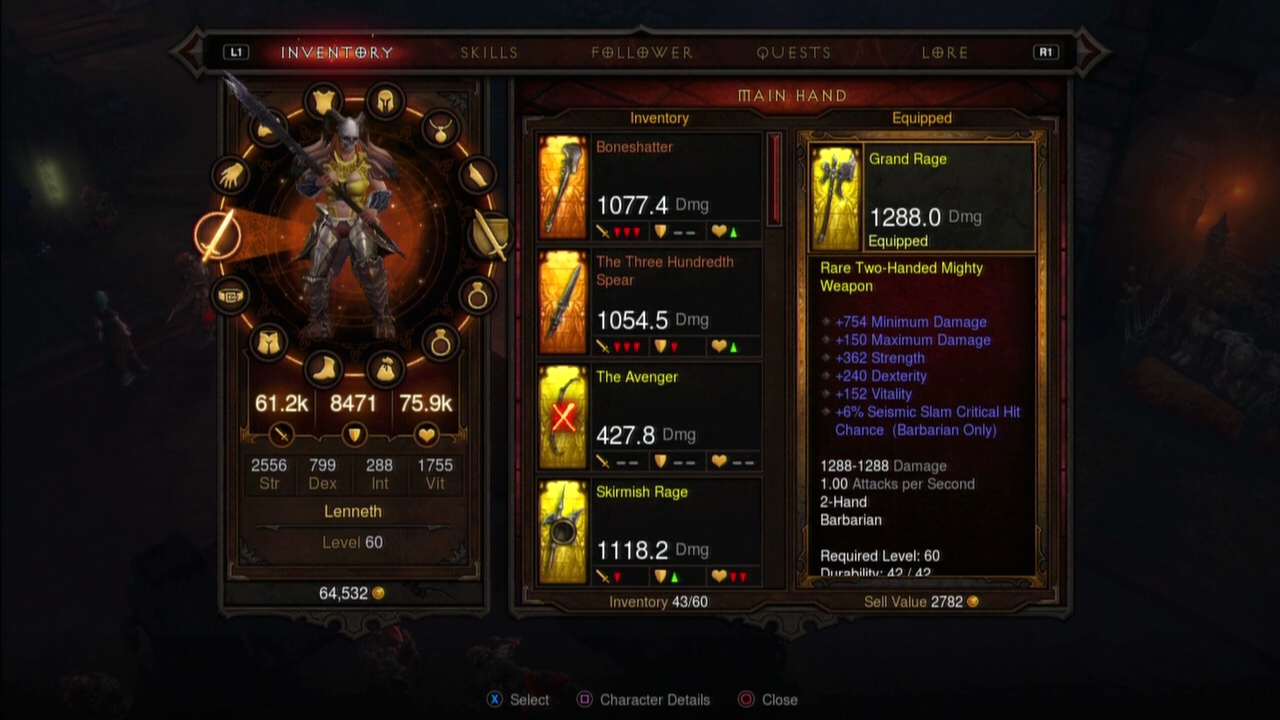 Diablo III console review screenshot